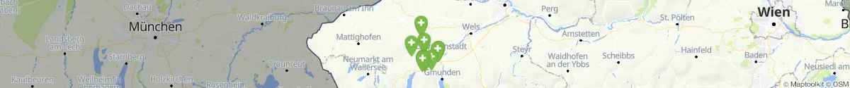 Kartenansicht für Apotheken-Notdienste in der Nähe von Ottnang am Hausruck (Vöcklabruck, Oberösterreich)